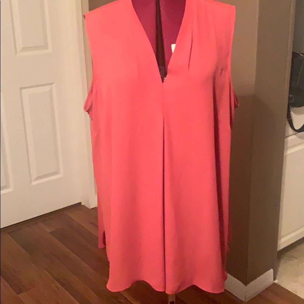 Vince Camuto pink sleeveless shirt